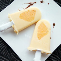 好吃的柳橙酸奶冰棒