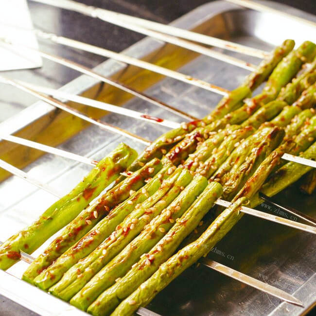 美味的煎烤豆角