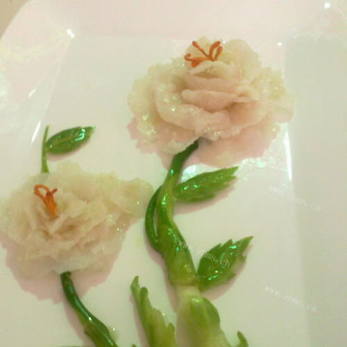 美味的牡丹鱼片