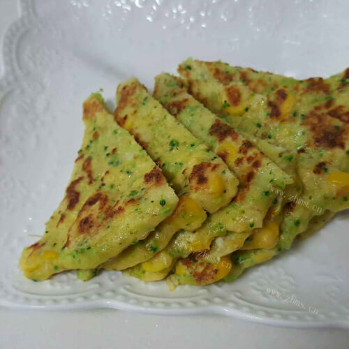 营养青汁胡萝卜鸡蛋饼