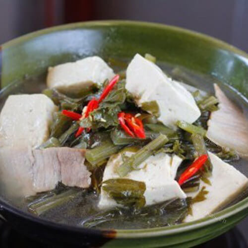 荤菜雪里蕻炖豆腐