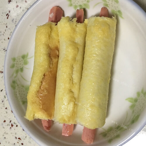 美味的芝士火腿卷