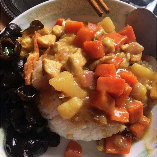 家常咖喱木耳肉丝