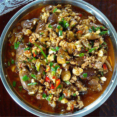 美味的的烂肉茄子