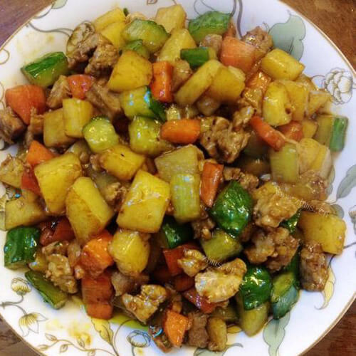 高营养的蚝油肉丁