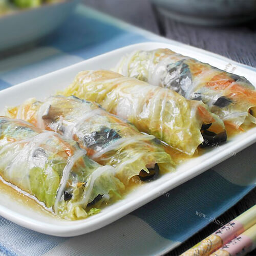 蒸白菜卷 