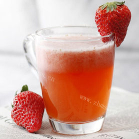 酸甜的草莓蜜梨汁