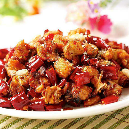 美味的微辣辣子鸡