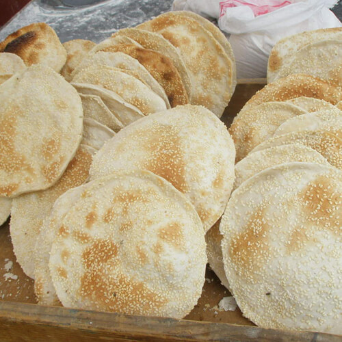 可口的蟹壳黄烧饼