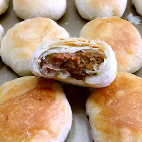 咸香的鲜肉月饼