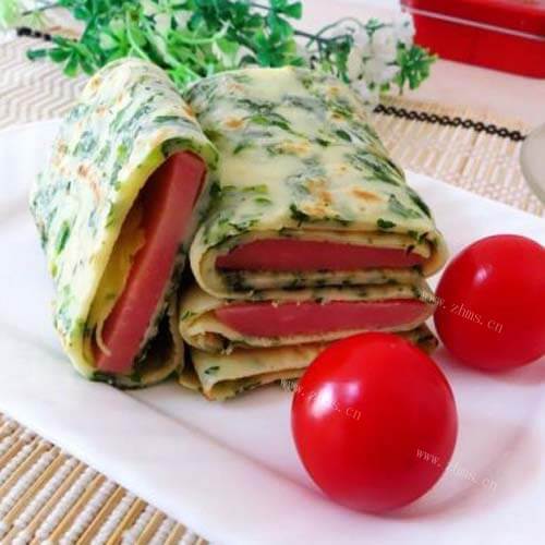 浓香早点紫菜火腿鸡蛋饼
