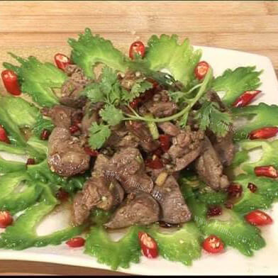 美味凉拌鸡肝