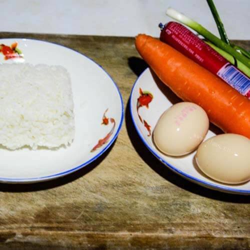 黄金蛋炒饭做法图解1)