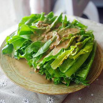 美味极品孜然鸡胗油麦菜