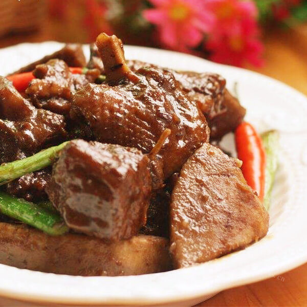 荤菜红焖野生天鹅肉