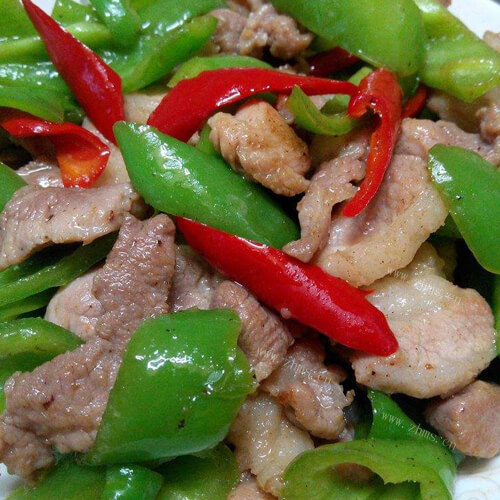 尖椒炒肉