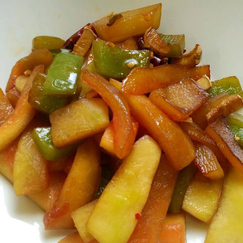 美味辣椒炒冬瓜皮