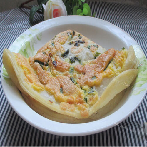软嫩鲜虾鸡蛋葱花饼