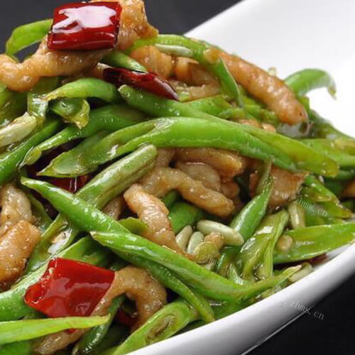 家常菜豆角炒肉