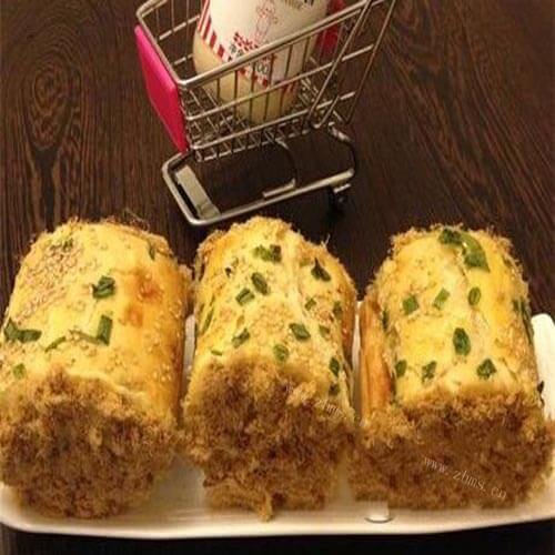 自制肉松面包