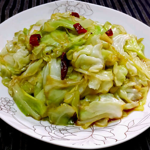 好吃的炝炒圆白菜