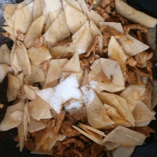 家常菜土豆片炒肉做法图解6)