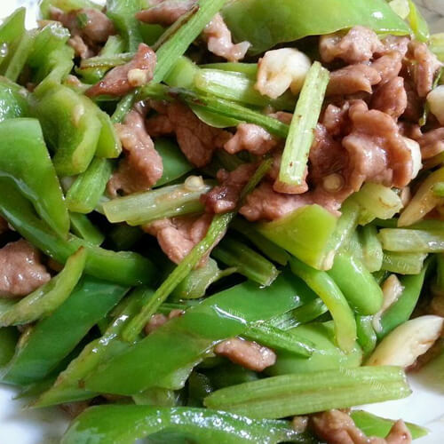 青椒炒肉
