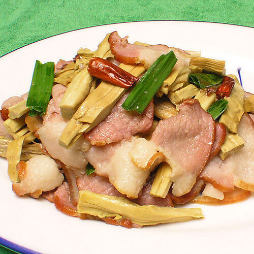 美味的豆腐干炒肉