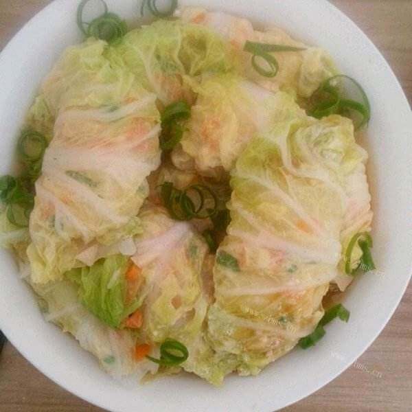 传统蒸白菜卷