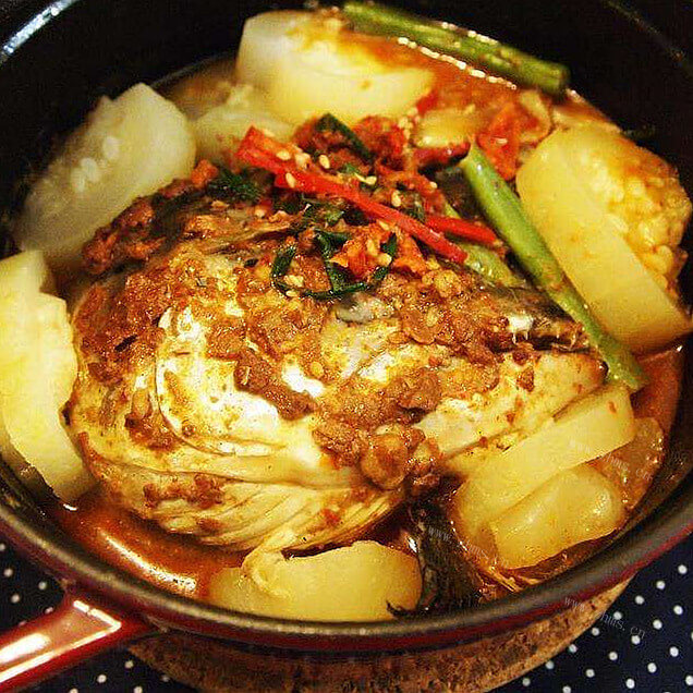 美味营养节瓜煲鱼头