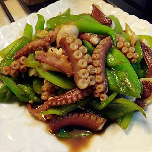 青椒炒鱿鱼