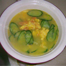 黄瓜柿子鸡蛋汤