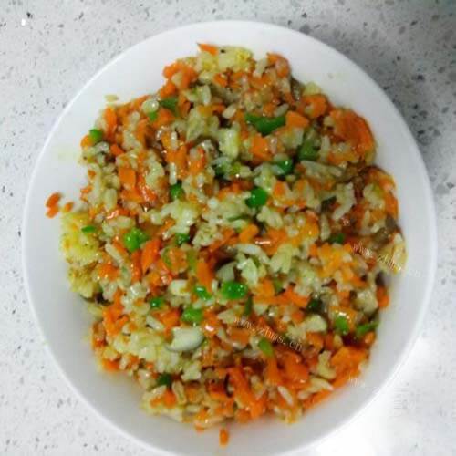 健康营养鳕鱼胡萝卜烩饭
