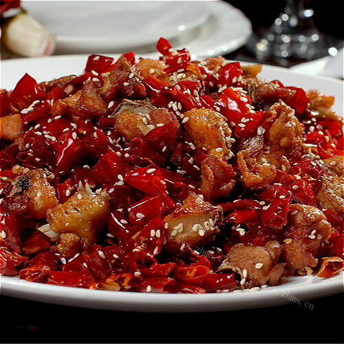 香辣的辣子鸡块