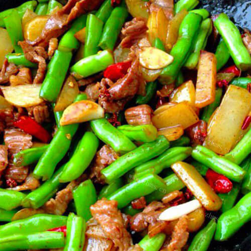 家常四季豆炒肉