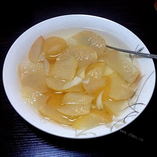 可口的冰糖蒸梨