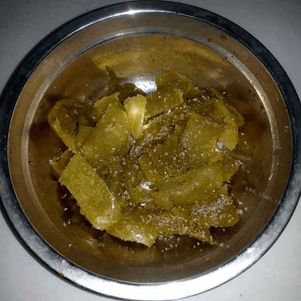 自制柚子皮糖做法图解9)