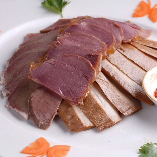 创意新菜白里红肉