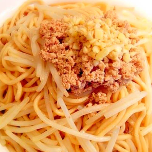 家常蒜香肉末面