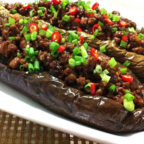 好吃的酱香肉沫烤茄子