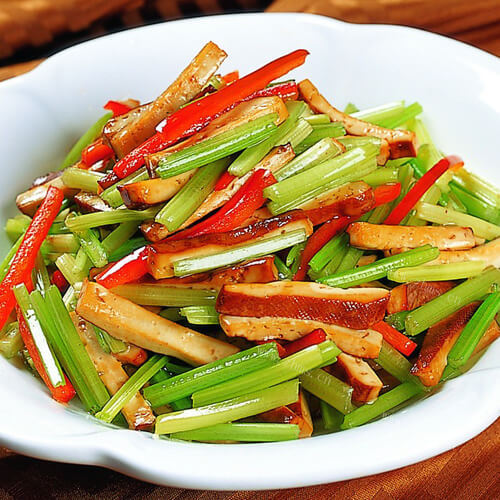 美味的香干芹菜