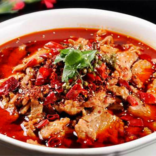 美味的水煮黄牛肉