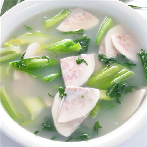 鲜美小香芋土人参叶汤