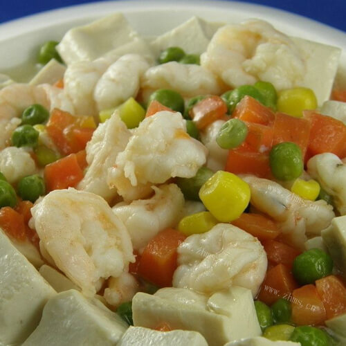 家常菜虾仁豆腐