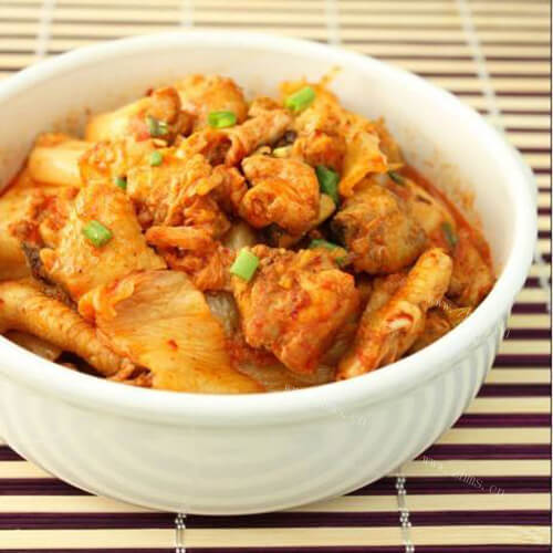 家常黑椒圆白菜煎鸡肉