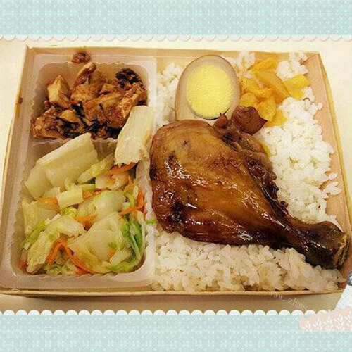 香甜蜜汁鸡腿便当