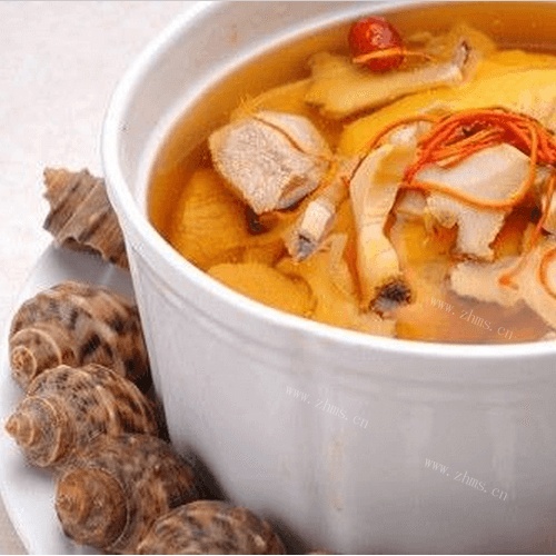 滋补响螺虫草花炖瘦肉汤