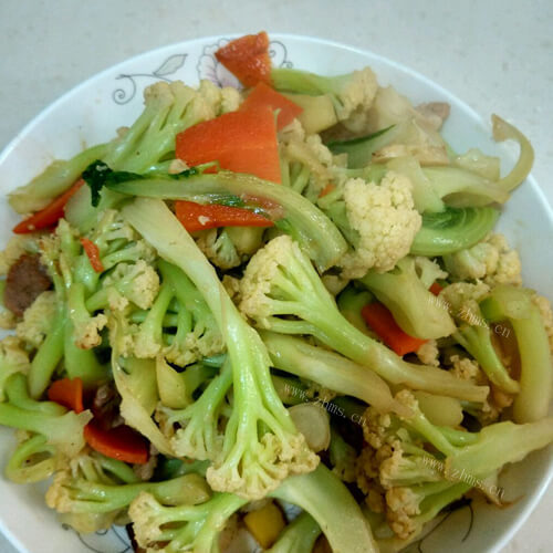 家常肉丝花菜
