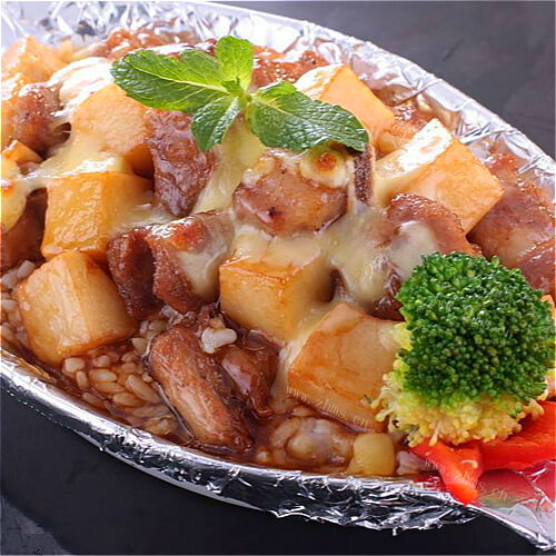好吃的排骨焗饭
