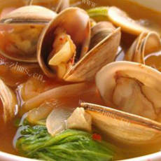 美味的蛤蜊汤